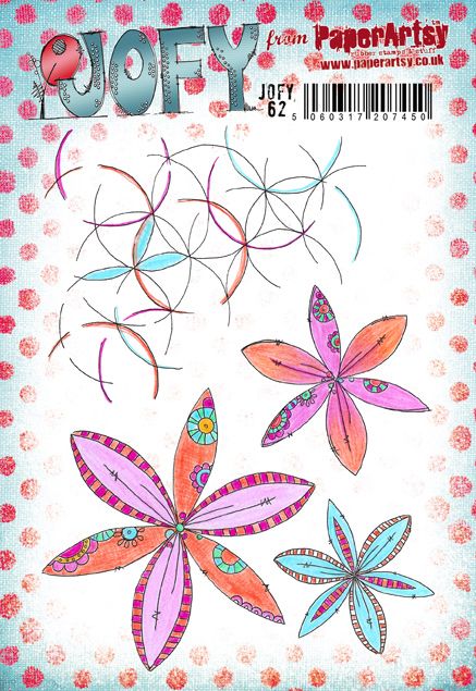 PaperArtsy - JOFY 62 - Rubber Cling Mounted Stamp Set